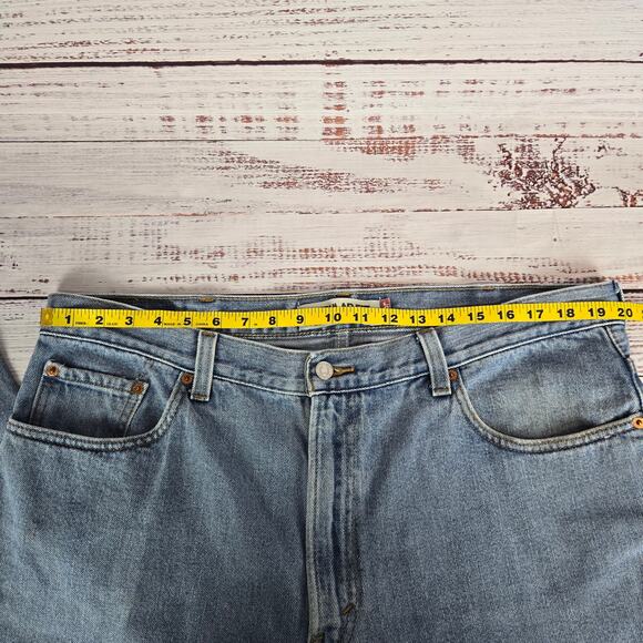 Levi's Men's 505 Jeans Size 40X28 Light Wash Regular Fit Rugged Gorpcore Outdoor - Picture 9 of 12